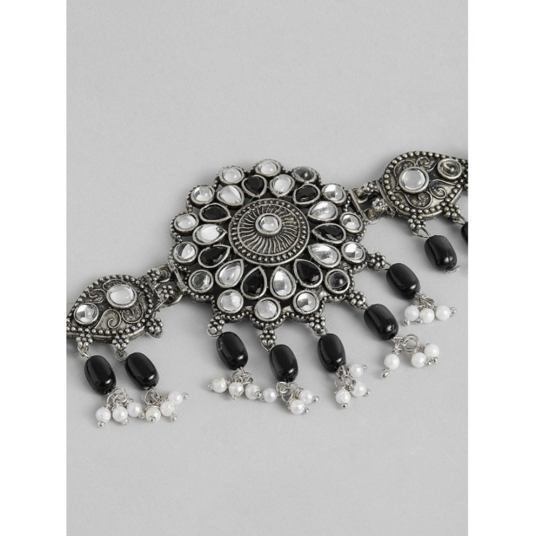 Necklace and Earrings Set - Black
